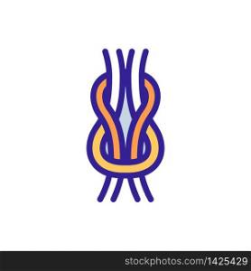 marine rope knot icon vector. marine rope knot sign. color symbol illustration. marine rope knot icon vector outline illustration