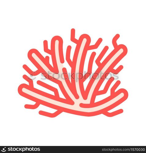 marine seaweed branch color icon vector. marine seaweed branch sign. isolated symbol illustration. marine seaweed branch color icon vector illustration