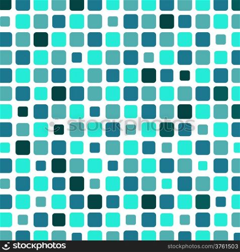 Marine square tile mosaic background, vector illustration
