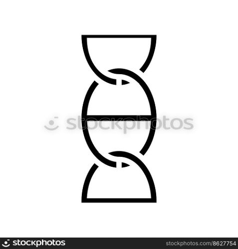 mariner anchor chain glyph icon vector. mariner anchor chain sign. isolated symbol illustration. mariner anchor chain glyph icon vector illustration