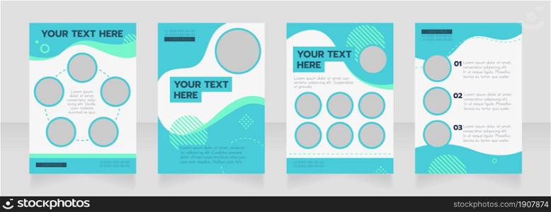 Maritime academy admission blank brochure layout design. Vertical poster template set with empty copy space for text. Premade corporate reports collection. Editable flyer paper pages. Maritime academy admission blank brochure layout design