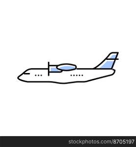 maritime patrol airplane aircraft color icon vector. maritime patrol airplane aircraft sign. isolated symbol illustration. maritime patrol airplane aircraft color icon vector illustration