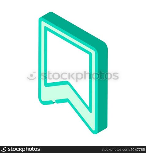 mark file isometric icon vector. mark file sign. isolated symbol illustration. mark file isometric icon vector illustration