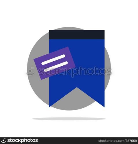 Mark, Tag, Sign, Text Abstract Circle Background Flat color Icon