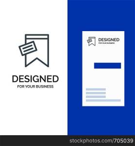 Mark, Tag, Sign, Text Grey Logo Design and Business Card Template