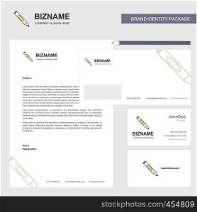 Marker Business Letterhead, Envelope and visiting Card Design vector template