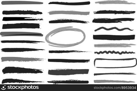 Marker highlight stripes vector image