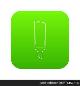 Marker icon green vector isolated on white background. Marker icon green vector