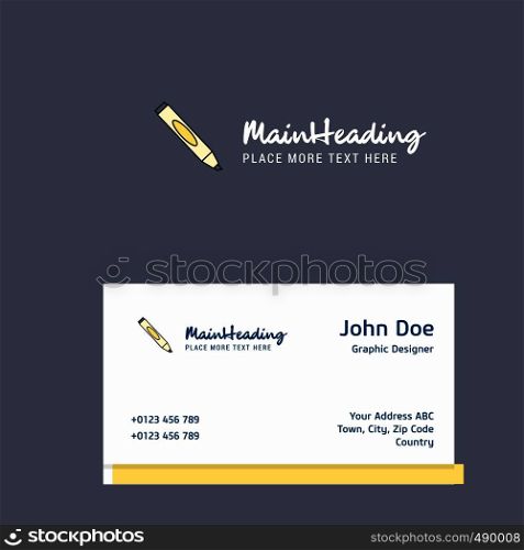 Marker logo Design with business card template. Elegant corporate identity. - Vector
