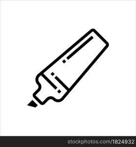 Marker Pen Icon, Marking Pen, Felt-Tip Pen, Flow Marker Vector Art Illustration