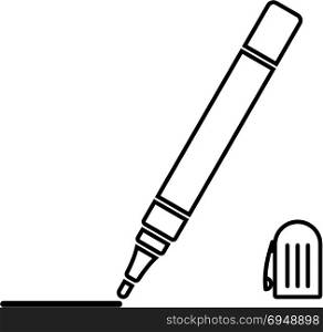 Marker Pen Icon Vector Art Illustration