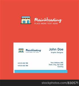Market logo Design with business card template. Elegant corporate identity. - Vector