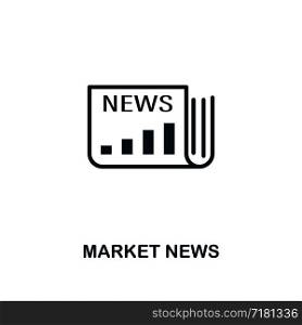 Market News icon. Premium style design from advertising collection. UX and UI. Pixel perfect market news icon for web design, apps, software, printing usage.. Market News icon. Premium style design from advertising icon collection. UI and UX. Pixel perfect Market News icon for web design, apps, software, print usage.