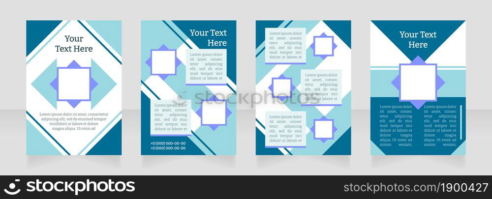 Market trends research blank brochure layout design. Improve service. Vertical poster template set with empty copy space for text. Premade corporate reports collection. Editable flyer paper pages. Market trends research blank brochure layout design