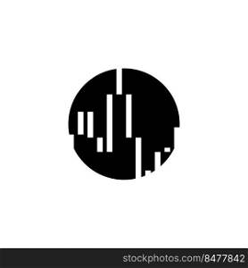 market volatility logo illustration design