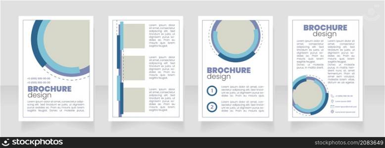 Marketing agency white geometric blank brochure layout design. Vertical poster template set with empty copy space for text. Premade corporate reports collection. Editable flyer paper pages. Marketing agency white geometric blank brochure layout design