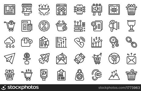 Marketing filled icon. Outline marketing filled vector icon for web design isolated on white background. Marketing filled icon, outline style