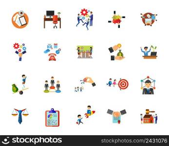 Marketing icon set. Can be used for topics like personnel, teamwork, career, economics