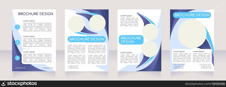 Marketing ideas and solutions blank brochure layout design. Vertical poster template set with empty copy space for text. Premade corporate reports collection. Editable flyer paper pages. Marketing ideas and solutions blank brochure layout design