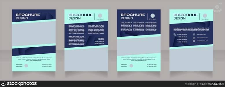 Marketing in biotech industry blank brochure design. Template set with copy space for text. Premade corporate reports collection. Editable 4 paper pages. Syne Bold, Arial Regular fonts used. Marketing in biotech industry blank brochure design