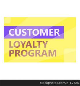 Marketing loyalty program icon cartoon vector. Gift card. Client reward. Marketing loyalty program icon cartoon vector. Gift card