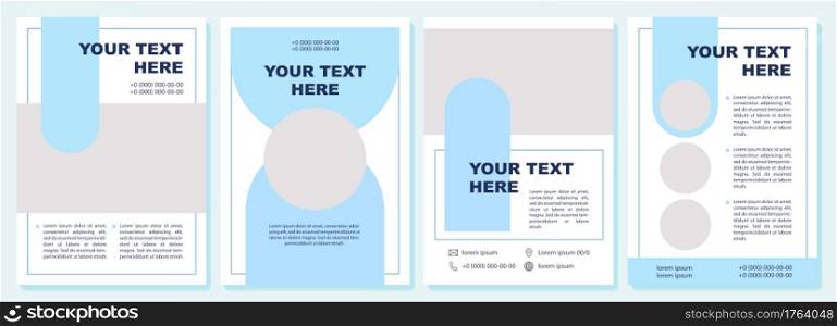 Marketing promotion brochure template. Flyer, booklet, leaflet print, cover design with copy space. Your text here. Vector layouts for magazines, annual reports, advertising posters. Marketing promotion brochure template