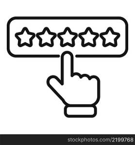Marketing rating icon outline vector. Online media. Social design. Marketing rating icon outline vector. Online media