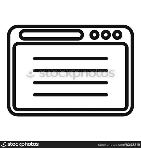 Marketing web icon outline vector. Price product. Sale process. Marketing web icon outline vector. Price product