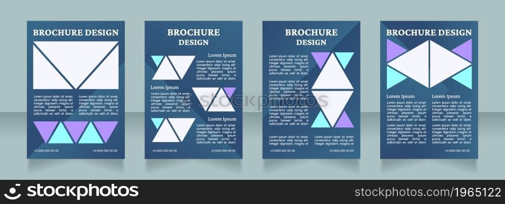Marketplace development strategy blank brochure layout design. Vertical poster template set with empty copy space for text. Premade corporate reports collection. Editable flyer paper pages. Marketplace development strategy blank brochure layout design