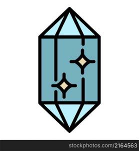 Marquise jewel icon. Outline marquise jewel vector icon color flat isolated. Marquise jewel icon color outline vector