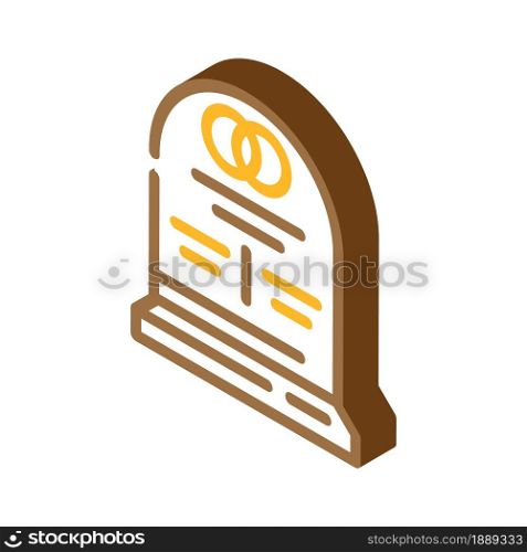 marriage dead isometric icon vector. marriage dead sign. isolated symbol illustration. marriage dead isometric icon vector illustration