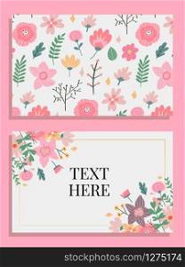 Marriage invitation card with custom sign and flower frame over wooden background. Vector illustration. Marriage invitation card with custom sign and flower frame over wooden background. Vector illustration.