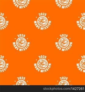 Mars mission l pattern vector orange for any web design best. Mars mission pattern vector orange