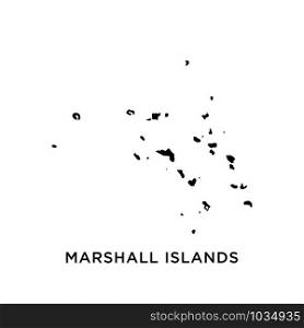 Marshall Islands map icon design trendy