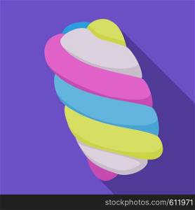 Marshmallow icon. Flat illustration of marshmallow vector icon for web design. Marshmallow icon, flat style