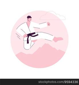 Martial Arts abstract concept vector illustration. Self-defense training, karate class, combat sports, mixed martial arts instruction, traditional fight school, buy uniform abstract metaphor.. Martial Arts abstract concept vector illustration.