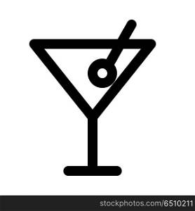 martini, icon on isolated background