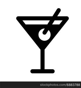 martini, icon on isolated background,