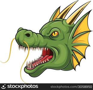 Mascot head dragon cartoon