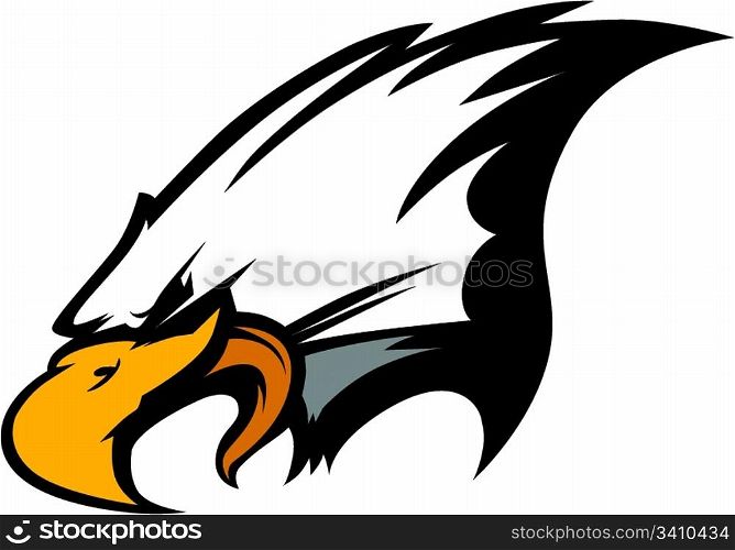 Mascot Head of an Eagle Vector Illustration