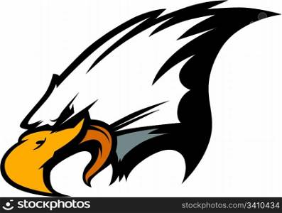 Mascot Head of an Eagle Vector Illustration