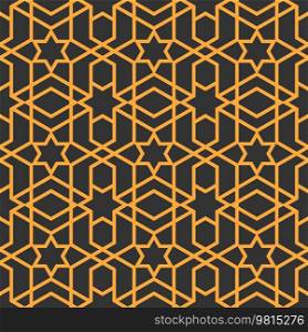 Mashrabiya arabesque arabic pattern. Seamless islamic background. Asian mosaic textile backdrop or eastern culture mesh window vector ornament, arabic arabesque grid fabric print. Mashrabiya arabesque arabic seamless pattern