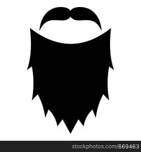 Mask beard icon. Simple illustration of mask beard vector icon for web. Mask beard icon, simple style.