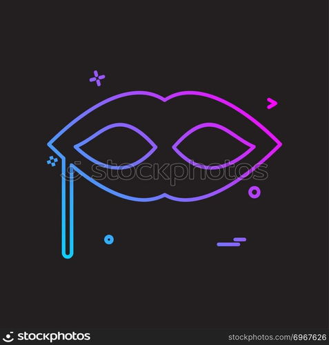 Mask icon design vector