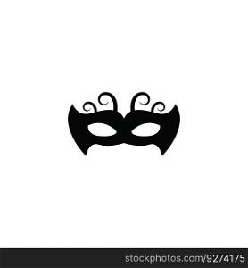 mask party logo icon vector illustration template design