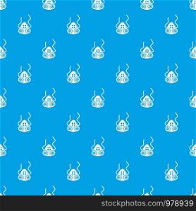 Mask protection pattern vector seamless blue repeat for any use. Mask protection pattern vector seamless blue