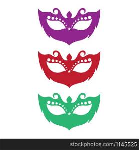 Masquerade Carnival Mask Icon and symbol vector