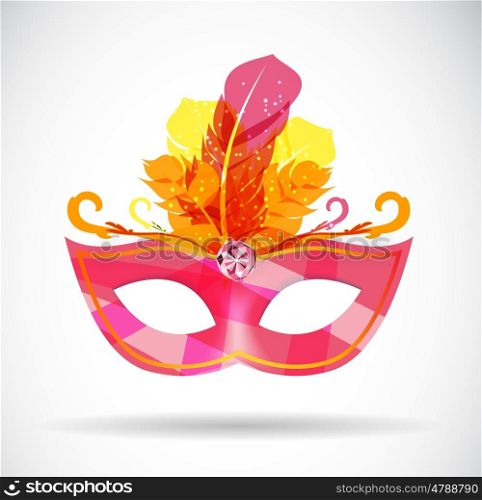 Masquerade Carnival Mask Icon Vector Illustration EPS10. Masquerade Carnival Mask Icon Vector Illustration
