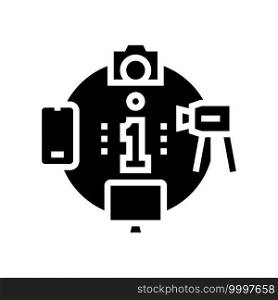 mass media glyph icon vector. mass media sign. isolated contour symbol black illustration. mass media glyph icon vector illustration