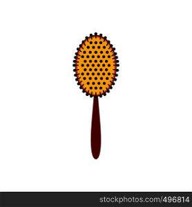 Massage comb flat icon isolated on white background. Massage comb flat icon
